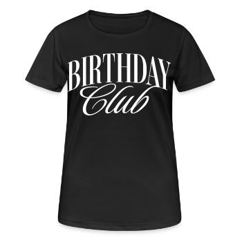 Anniversaire CLub - T-shirt respirant Femme - noir - Devant - AI Model Female 172 light (172cm)