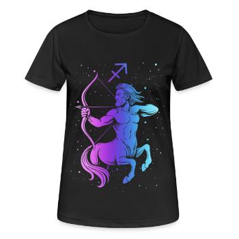 Nébuleuse Centaure Archer - T-shirt respirant Femme - noir - Devant - AI Model Female 172 light (172cm)