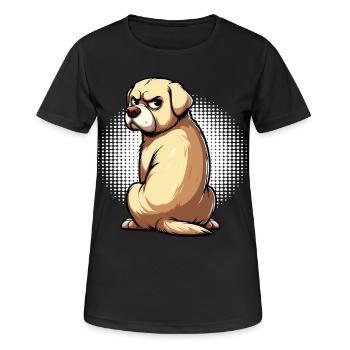 Labrador Labrador propriétaire Labrador lover - T-shirt respirant Femme - noir - Devant - AI Model Female 172 light (172cm)