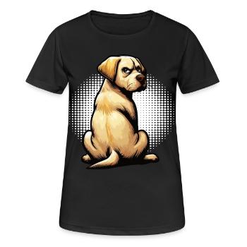 Labrador Labradorbesitzer Labradorliebhaber  - Frauen T-Shirt atmungsaktiv - Schwarz - Vorne - AI Model Female 172 light (172cm)