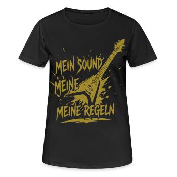 Meine Regeln Mein Sound - Frauen T-Shirt atmungsaktiv - Schwarz - Vorne - AI Model Female 172 light (172cm)