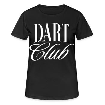 Dart Club - Frauen T-Shirt atmungsaktiv - Schwarz - Vorne - AI Model Female 172 light (172cm)