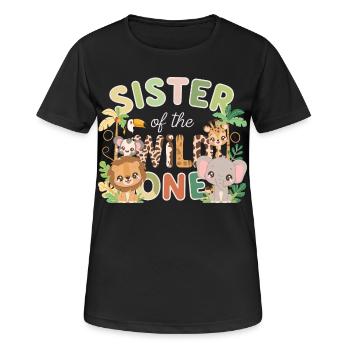 Sœur du Sauvage Amis de la Jungle - T-shirt respirant Femme - noir - Devant - AI Model Female 172 light (172cm)