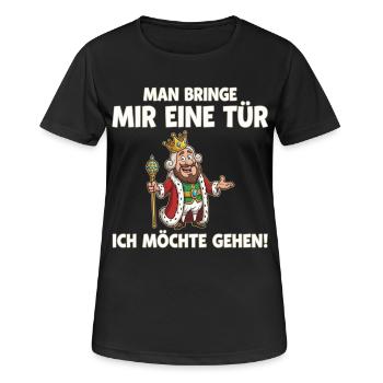 Königliche Türbitte Geh Jetzt - Frauen T-Shirt atmungsaktiv - Schwarz - Vorne - AI Model Female 172 light (172cm)