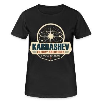 Kardashev Energy Solutions Logo - T-shirt respirant Femme - noir - Devant - AI Model Female 172 light (172cm)