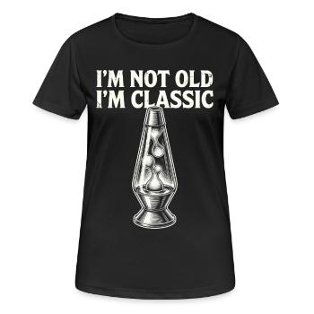 Pas vieux, je suis une lampe à lave classique - T-shirt respirant Femme - noir - Devant - AI Model Female 172 light (172cm)