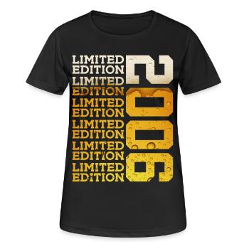 20E ANNIVERSAIRE DE BIÈRE ÉDITION LIMITÉE 2006 - T-shirt respirant Femme - noir - Devant - AI Model Female 172 light (172cm)