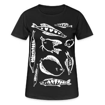 PISCES - Women's Breathable T-Shirt - black - Front - AI Model Female 172 light (172cm)