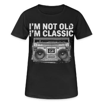 Nostalgie classique du Boombox - T-shirt respirant Femme - noir - Devant - AI Model Female 172 light (172cm)