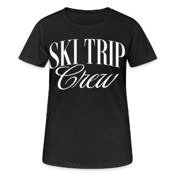 Séjour au ski - T-shirt respirant Femme - noir - Devant - AI Model Female 172 light (172cm)