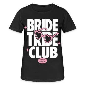 Bride Tribe Club Team Bride - Frauen T-Shirt atmungsaktiv - Schwarz - Vorne - AI Model Female 172 light (172cm)