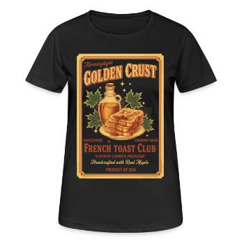 Frühstück Lustiger Brunch Kaffee Französisch - Frauen T-Shirt atmungsaktiv - Schwarz - Vorne - AI Model Female 172 light (172cm)
