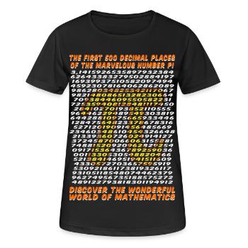 Pi - The first 500 decimal places - Women's Breathable T-Shirt - black - Front - AI Model Female 172 light (172cm)