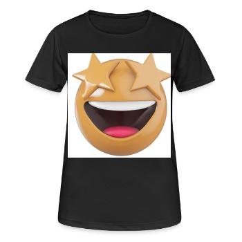 Observation des étoiles Rires - T-shirt respirant Femme - noir - Devant - AI Model Female 172 light (172cm)