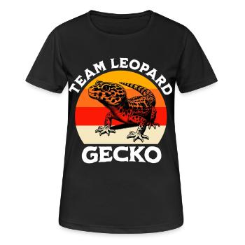 Team Leopard Gecko - Women's Breathable T-Shirt - black - Front - AI Model Female 172 light (172cm)