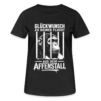 Schade das du gehst wir vermissen dich Jobwechsel - Frauen T-Shirt atmungsaktiv - Schwarz - Vorne - AI Model Female 172 light (172cm)