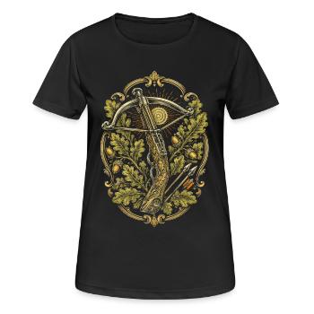 Crossbow Crossbowman - Women's Breathable T-Shirt - black - Front - AI Model Female 172 light (172cm)