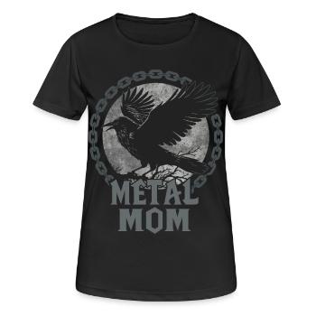 Metal Mom Raven Gift Heavy Metal Woman - Women's Breathable T-Shirt - black - Front - AI Model Female 172 light (172cm)