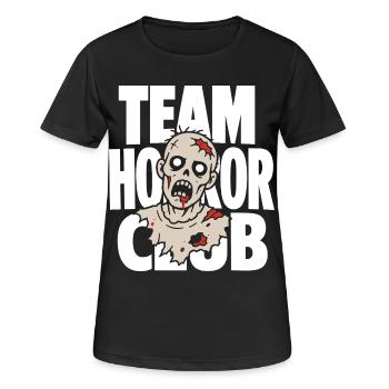 Équipe Horror Club Blood Zombie - T-shirt respirant Femme - noir - Devant - AI Model Female 172 light (172cm)