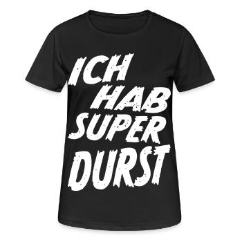 I'm Super Thirsty Party Saying Shirt - White - Women's Breathable T-Shirt - black - Front - AI Model Female 172 light (172cm)