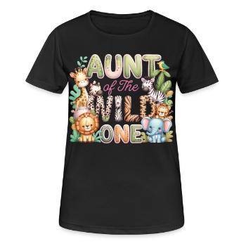 Tante des Wilden - Frauen T-Shirt atmungsaktiv - Schwarz - Vorne - AI Model Female 172 light (172cm)