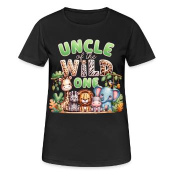 Uncle of the Wild One - Women's Breathable T-Shirt - black - Front - AI Model Female 172 light (172cm)