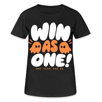 Win as One Gaming Team - Women's Breathable T-Shirt - black - Front - AI Model Female 172 light (172cm)