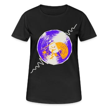 Vinyles - T-shirt respirant Femme - noir - Devant - AI Model Female 172 light (172cm)
