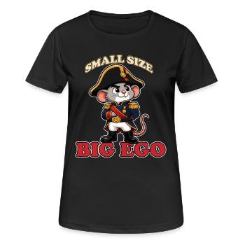 Small Size Big Ego Funny Napoleon Bonaparte Mouse - Women's Breathable T-Shirt - black - Front - AI Model Female 172 light (172cm)