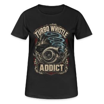Rolling Coal Turbo Whistle - Women's Breathable T-Shirt - black - Front - AI Model Female 172 light (172cm)