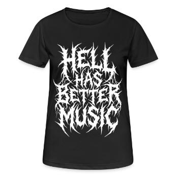Hell Has Better Music - Women's Breathable T-Shirt - black - Front - AI Model Female 172 light (172cm)