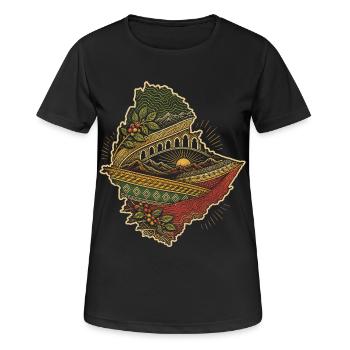 Ethiopia Ethiopian Ethiopians - Women's Breathable T-Shirt - black - Front - AI Model Female 172 light (172cm)