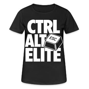 Ctrl Alt Elite Programmer - T-shirt respirant Femme - noir - Devant - AI Model Female 172 light (172cm)