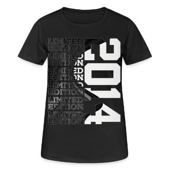 12 YEARS OLD LIMITED EDITION 2014 12TH BIRTHDAY - Women's Breathable T-Shirt - black - Front - AI Model Female 172 light (172cm)