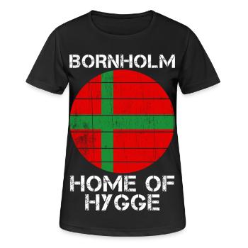 Bornholm, Foyer du Hygge - T-shirt respirant Femme - noir - Devant - AI Model Female 172 light (172cm)