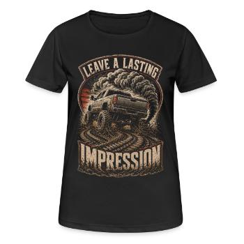 Rolling Coal Leave A Lasting Impression - Women's Breathable T-Shirt - black - Front - AI Model Female 172 light (172cm)