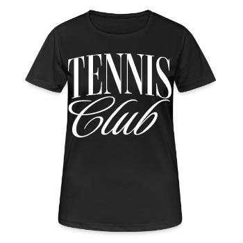 Tennis Club - Frauen T-Shirt atmungsaktiv - Schwarz - Vorne - AI Model Female 172 light (172cm)