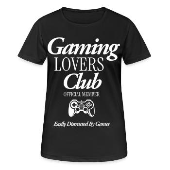 Gaming Lovers Club - Women's Breathable T-Shirt - black - Front - AI Model Female 172 light (172cm)