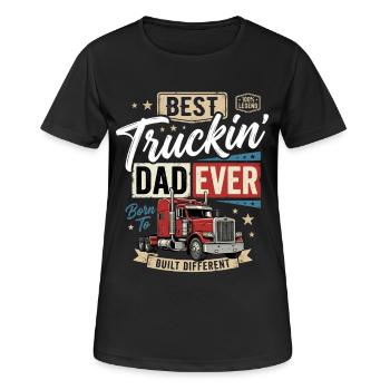Meilleur Papa Truckin de tous les temps - T-shirt respirant Femme - noir - Devant - AI Model Female 172 light (172cm)