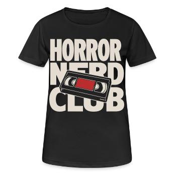 Club de nerds d’horreur VHS - T-shirt respirant Femme - noir - Devant - AI Model Female 172 light (172cm)