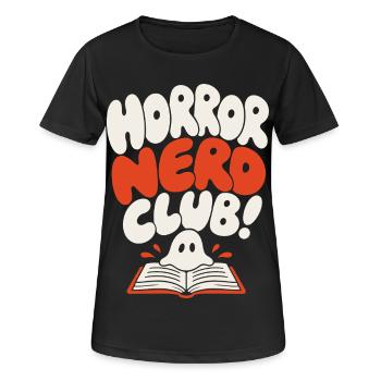 Club de nerds d’horreur Fantôme - T-shirt respirant Femme - noir - Devant - AI Model Female 172 light (172cm)