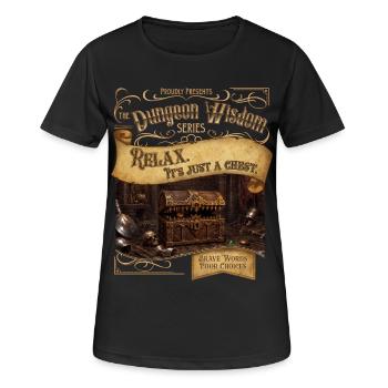 Juste un coffre au trésor - T-shirt respirant Femme - noir - Devant - AI Model Female 172 light (172cm)