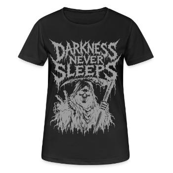 Grim Reaper Death Metal Gothic Horror Motif - Women's Breathable T-Shirt - black - Front - AI Model Female 172 light (172cm)