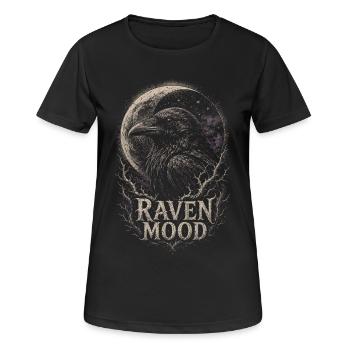 Rabe Raben - Frauen T-Shirt atmungsaktiv - Schwarz - Vorne - AI Model Female 172 light (172cm)