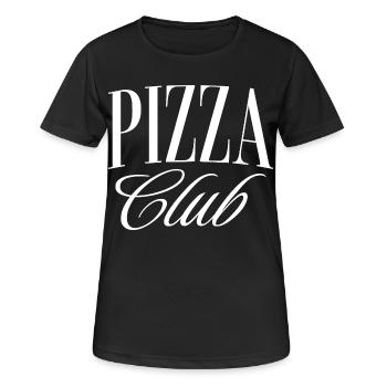 Pizza Club - T-shirt respirant Femme - noir - Devant - AI Model Female 172 light (172cm)