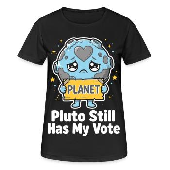 Pluto a toujours mon vote - T-shirt respirant Femme - noir - Devant - AI Model Female 172 light (172cm)