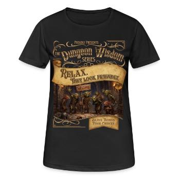 Ils ont l’air amicaux - T-shirt respirant Femme - noir - Devant - AI Model Female 172 light (172cm)