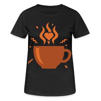 Breakfast Funny Brunch Coffee Second Breakfast - Women's Breathable T-Shirt - black - Front - AI Model Female 172 light (172cm)