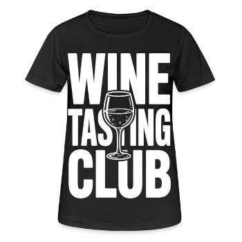 Club de dégustation de vin - T-shirt respirant Femme - noir - Devant - AI Model Female 172 light (172cm)