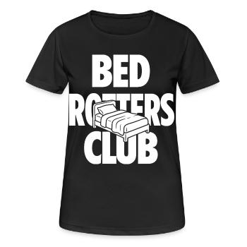 Club des Pourrisseurs de lits - T-shirt respirant Femme - noir - Devant - AI Model Female 172 light (172cm)